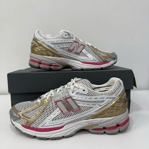 New Balance 1906R White Silver Gold Berry U1906RCH Sneaker Shoe Men Size 8 1/2